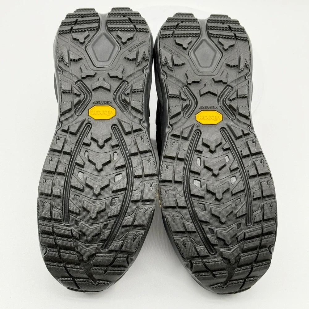 Hoka‎ KAHA 3 Low GTX Mens 8.5 Triple Black Gore-Tex Trail Shoes 1162532 - NEW